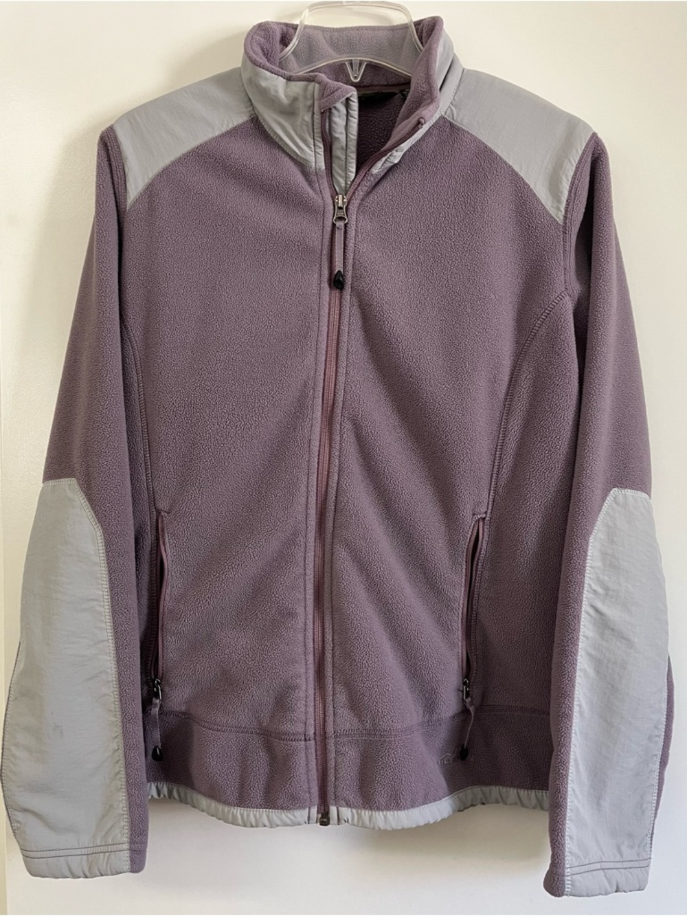 Eddie Bauer Polartec Windpro Lavender Full-Zip Fleece Jacket
